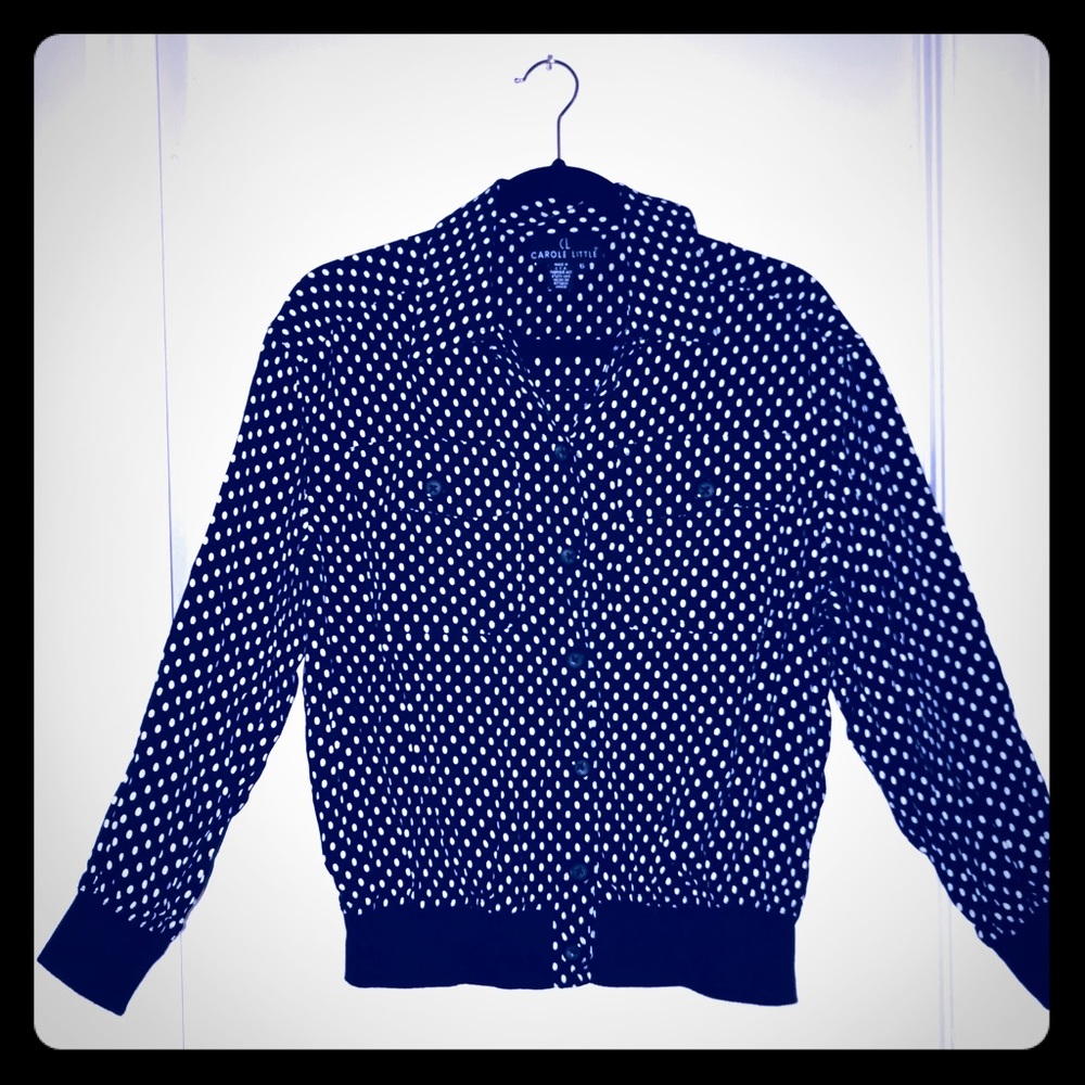 Carol Little Black & White Polka Dot Jacket